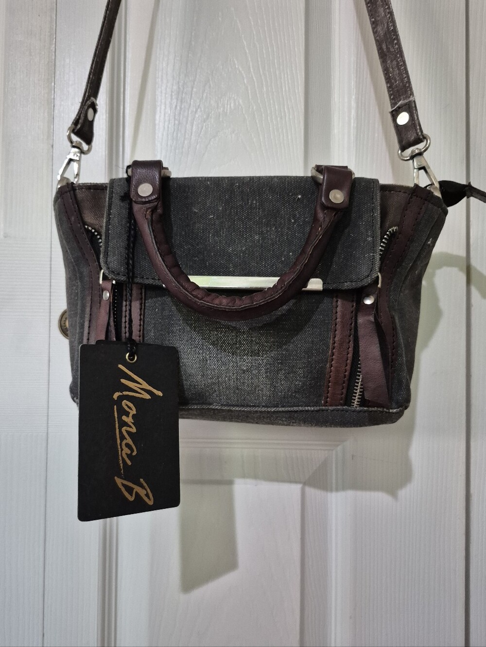 NWTs Mona B Rockstar Upcycled Bag